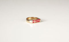 SCARLET CROSS RING