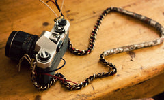 METALLIC PAISLEY CAMERA STRAP
