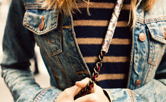 METALLIC PAISLEY CAMERA STRAP