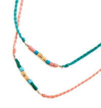 SILK AND GOLD BRACELET SET