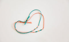 SILK AND GOLD BRACELET SET