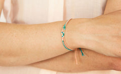 SILK AND GOLD BRACELET SET