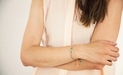 SILK AND GOLD BRACELET SET