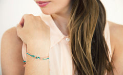 SILK AND GOLD BRACELET SET