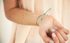 SILK AND GOLD BRACELET SET