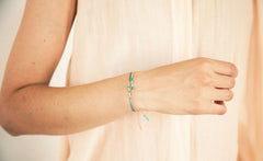 SILK AND GOLD BRACELET SET