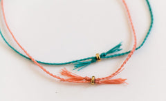 SILK AND GOLD BRACELET SET