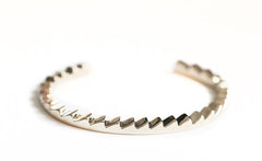 SILVER MINI ZIGZAG CUFF