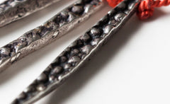 SILVER SPIKES NECKLACE