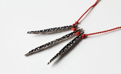SILVER SPIKES NECKLACE
