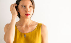 SILVER SPIKES NECKLACE