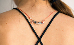 SILVER SPIKES NECKLACE