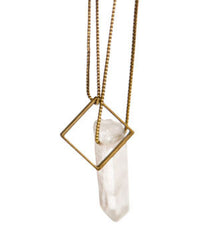 SQUARE LARIAT NECKLACE