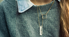 SQUARE LARIAT NECKLACE