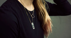 SQUARE LARIAT NECKLACE