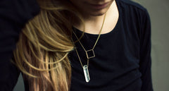 SQUARE LARIAT NECKLACE--WAITING LIST