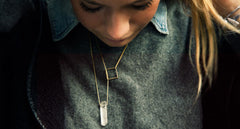 SQUARE LARIAT NECKLACE