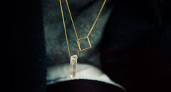 SQUARE LARIAT NECKLACE