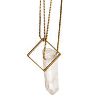 SQUARE LARIAT NECKLACE