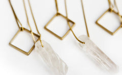 SQUARE LARIAT NECKLACE