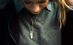 SQUARE LARIAT NECKLACE