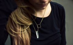 SQUARE LARIAT NECKLACE