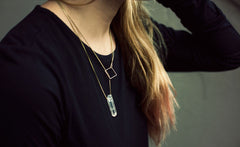 SQUARE LARIAT NECKLACE