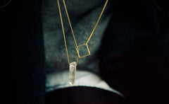 SQUARE LARIAT NECKLACE