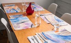 TABLE PAINTINGS PLACEMAT AND NAPKIN SET