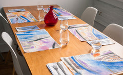 TABLE PAINTINGS PLACEMAT AND NAPKIN SET