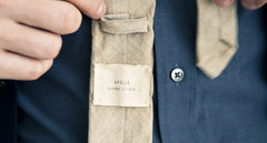 TEA-DYED LINEN TIE