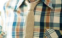 TEA-DYED LINEN TIE