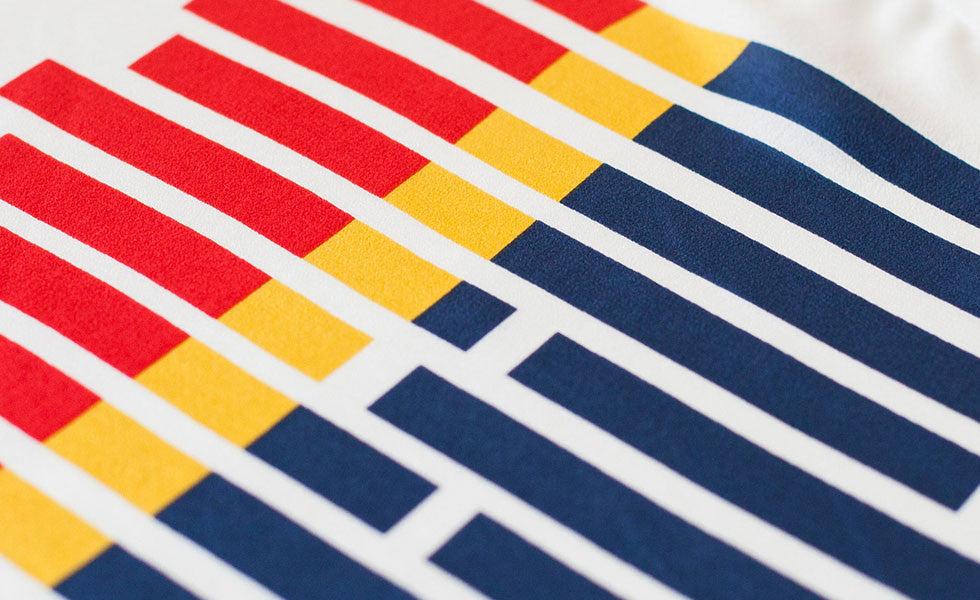 TRICOLOR BROKEN STRIPE TEE