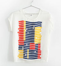 TRICOLOR BROKEN STRIPE TEE