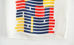 TRICOLOR BROKEN STRIPE TEE