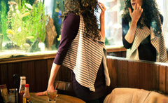 UNIVERSAL STRIPED LEATHER VEST