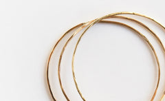 YELLOW GOLD THREE WHISPERS DIAMOND RING